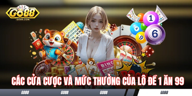 Lô Đề 1 Ăn 99 - Dự Thưởng Dễ Dàng, Đổi Đời Nhanh Chóng 3 Khám phá các cửa cược và mức thưởng của lô đề 1 ăn 99